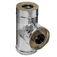 Сэндвич тройник 90° Ferrum из нержавеющей стали d220х300
